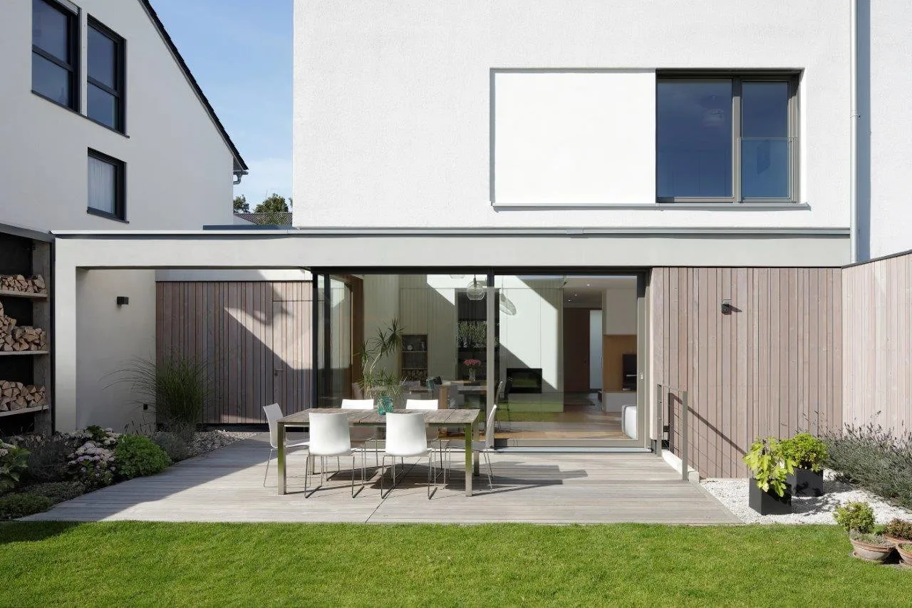 Fassade aus Dura Patina Premium an einem Privathaus in Hochheim am Main